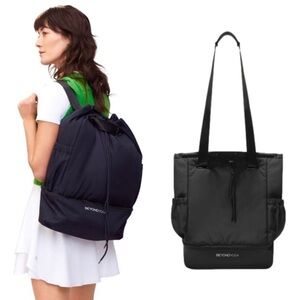 NWT Beyond Yoga Taupe Backpack